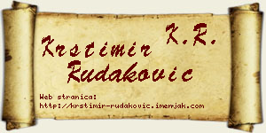 Krstimir Rudaković vizit kartica
